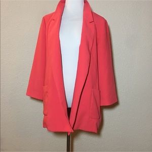 Harlowe & graham oversized open front blazer